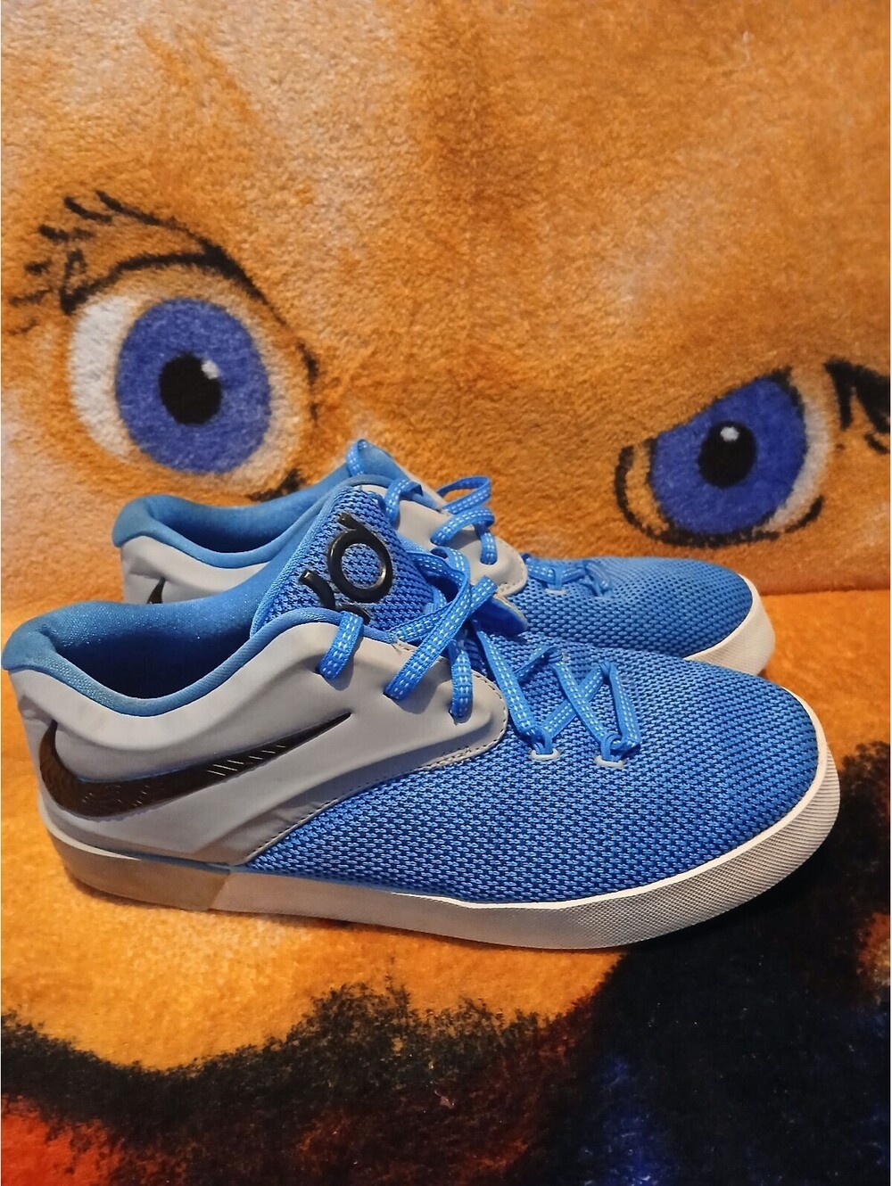 Nike KD Blue and Gray Kids Basketball Shoes Size 7Y
